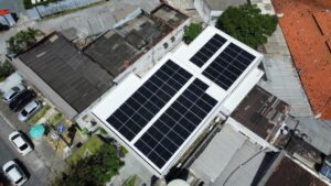 visão aérea da instalação